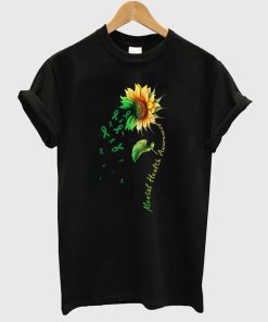 Mental Health Awareness Sunflower T Shirt