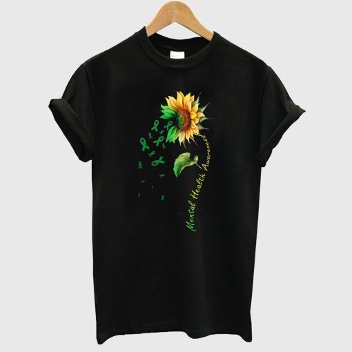 Mental Health Awareness Sunflower T Shirt
