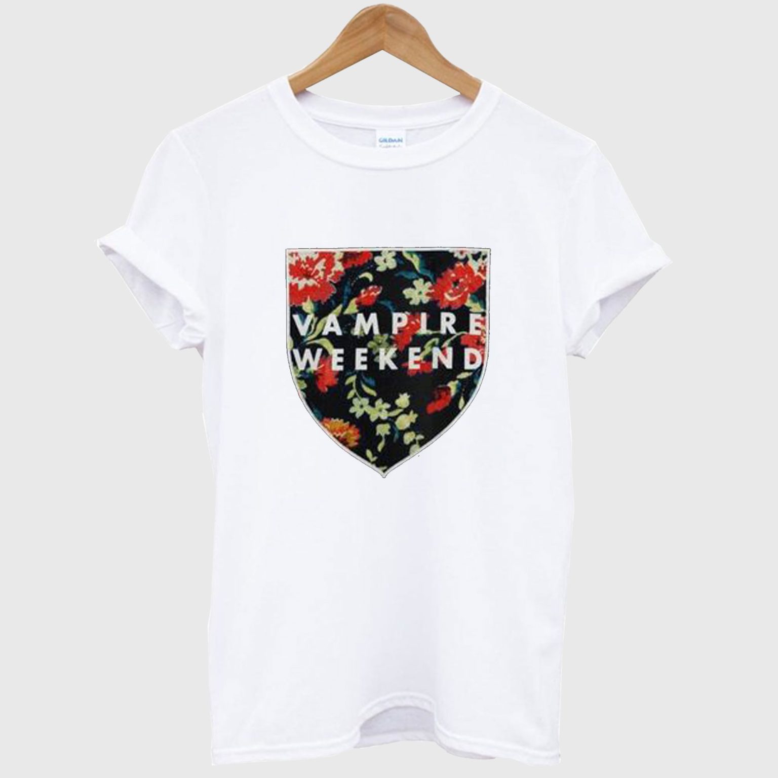 Vampire Weekend Shield Roses T Shirt