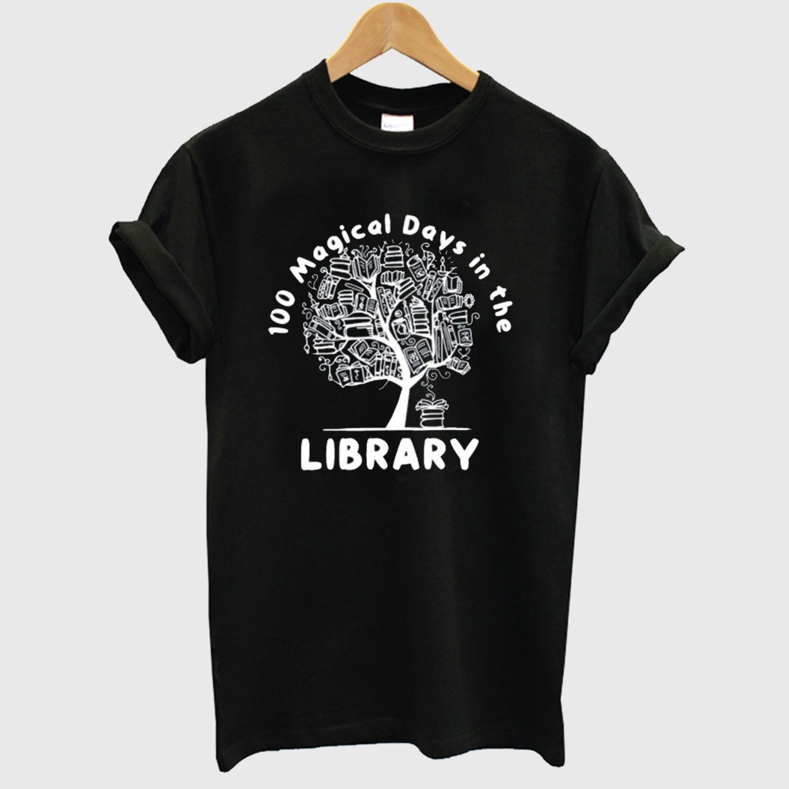 100 Magical Days in The Library T shirt