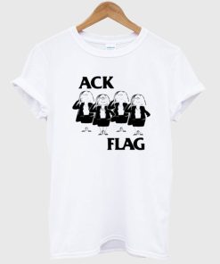 Ack Flag Funny Black T Shirt