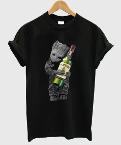 Baby Groot Hug Jameson Wine T shirt