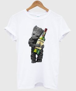 Baby Groot Hug Jameson Wine T shirt