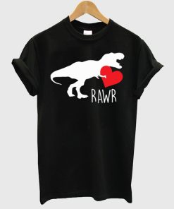Cute T-Rex Rawr Heart Valentine’s Day Love T Shirt