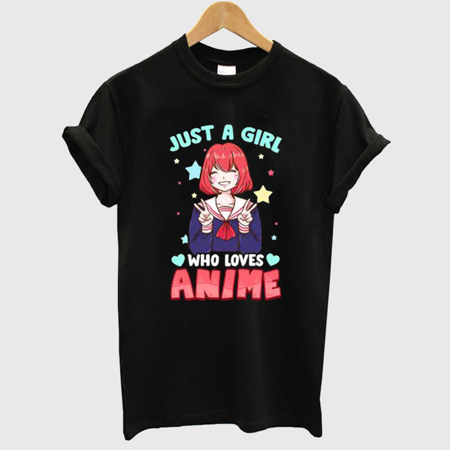 Just A Girl Who Loves Anime Kawaii T Shirt