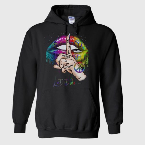 Let It Be Tie Dye Design Hoodie
