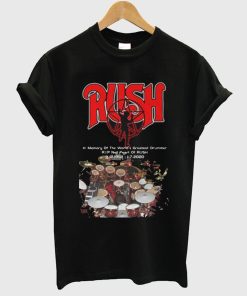 Neil Peart memorial Rush T-shirt