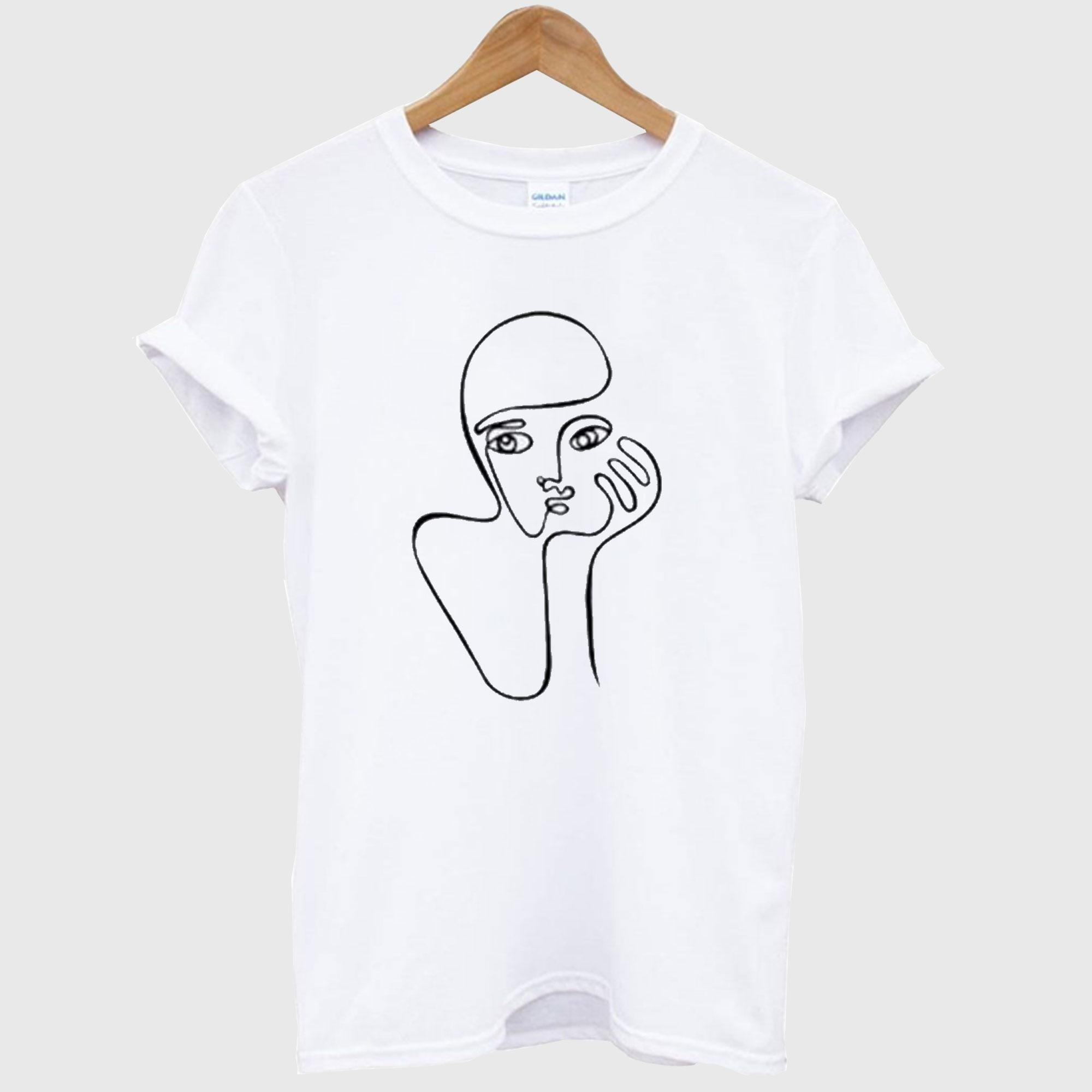 One Line Drawing T Shirt