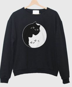 Yin Yang Cats Sweatshirt