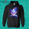 Galaxy Planet Red Look Embroidered Hoodie