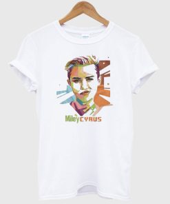Miley Cyrus Graphic White T shirt