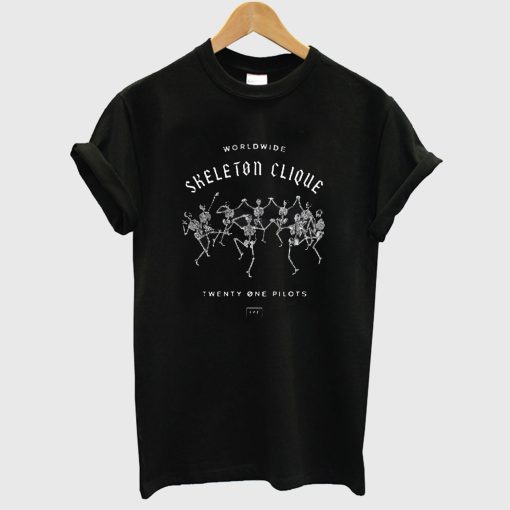 Worldwide Skeleton Clique Twenty One Pilots T shirt