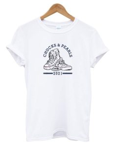 Chucks and Pearls Shoes T shirt