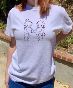 Kaitlynn Angel and Devil Baby T shirt