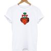 Pop Strawberry White T shirt