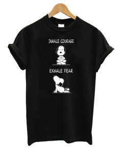 Yoga Inhale Exhale Snoopy T shirt