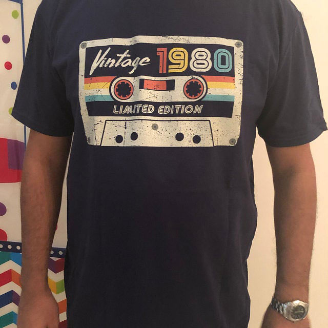 Vintage 1981 Retro Cassette T shirt