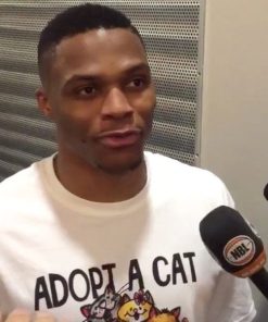 ADOPT A CAT White T shirt