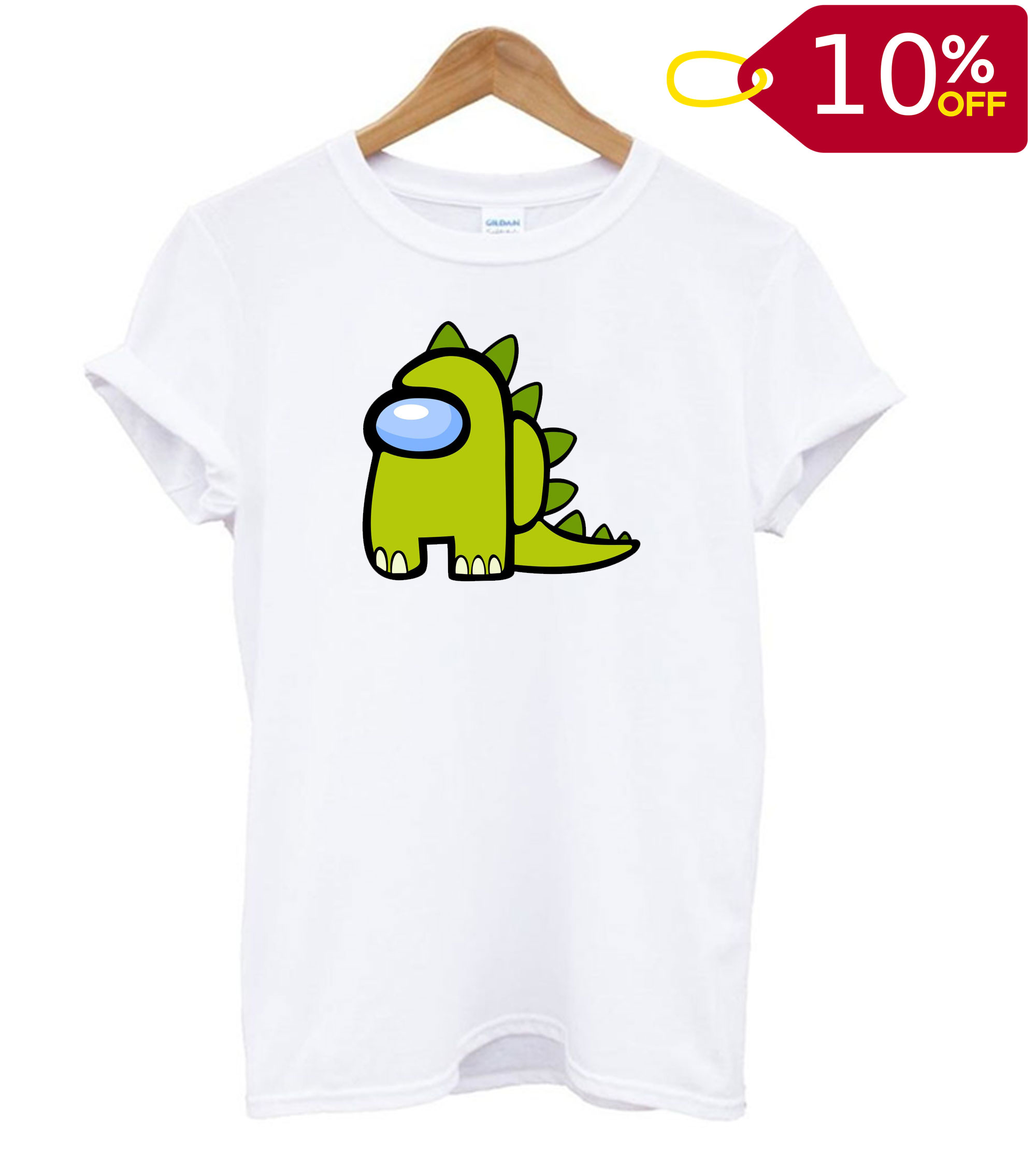 Dinosaur Among Us Green T shirt