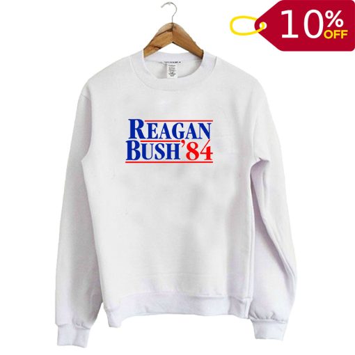 Reagan Bush 84 White Sweatshirt