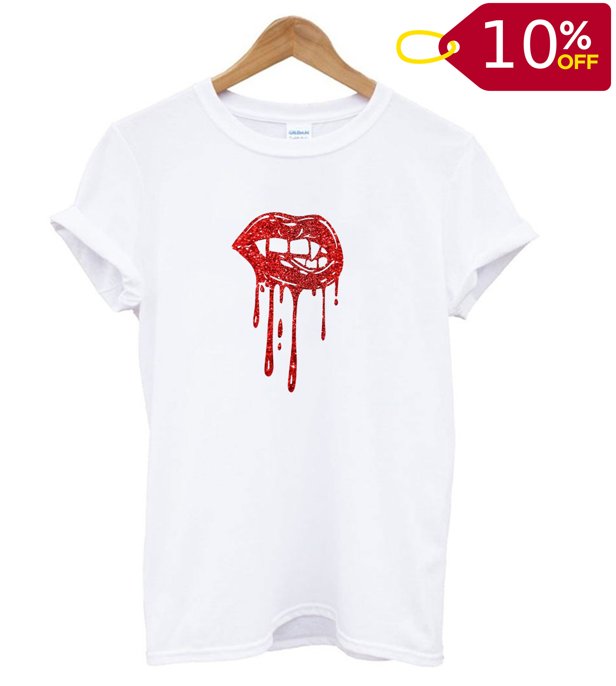 Vampire Lips Halloween Party T shirt