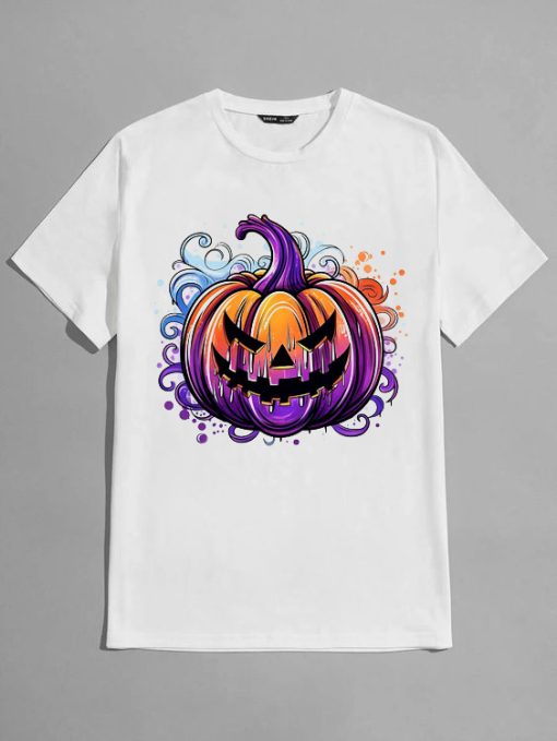 Colorful Halloween Pumpkin T-shirt